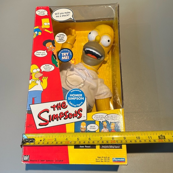 The Simpsons Homer Talking Doll Playmates 2000 Y2K Rare Collectible - Picture 10 of 15
